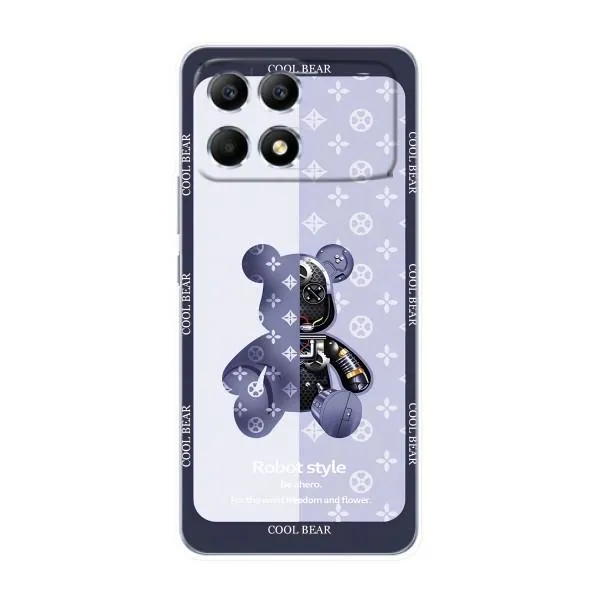 Чохол з принтом «Медведик LV» для Xiaomi POCO F6 Чохол з принтом «Медведик LV» для Xiaomi POCO F6