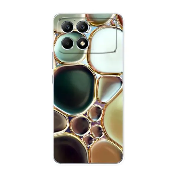 Чехол с принтом «Радужный Мрамор» для Xiaomi POCO F6