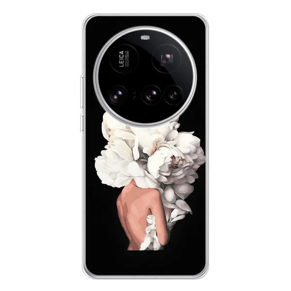 Чехол с принтом «Белые цветы» для Xiaomi POCO F7 Pro