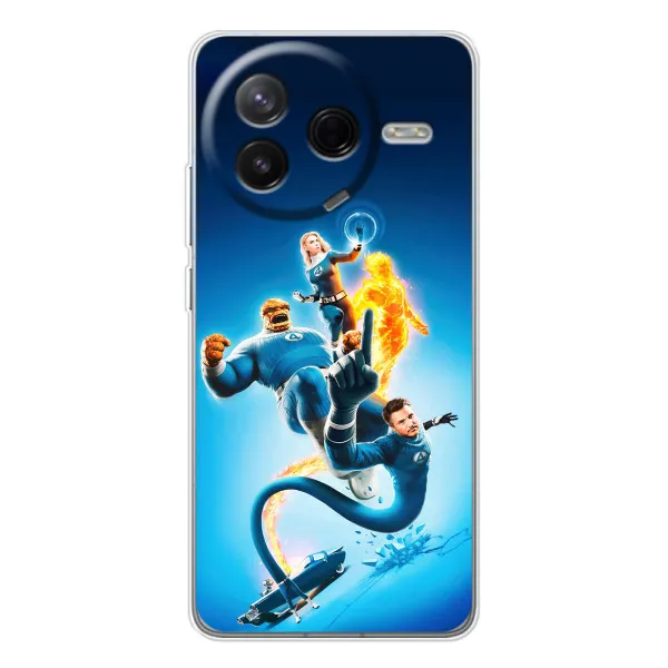Чехол с принтом «Герои Фантастическая Четверка» для Xiaomi POCO F7 Pro Чехол с принтом «Герои Фантастическая Четверка» для Xiaomi POCO F7 Pro