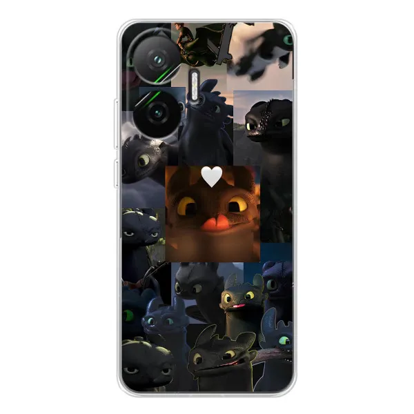 Чехол с принтом «Дракон коллаж» для Xiaomi POCO F7