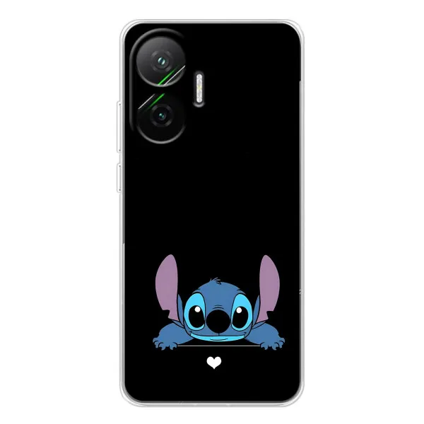 Чохол з принтом «Стіч на чорному» для Xiaomi POCO F7