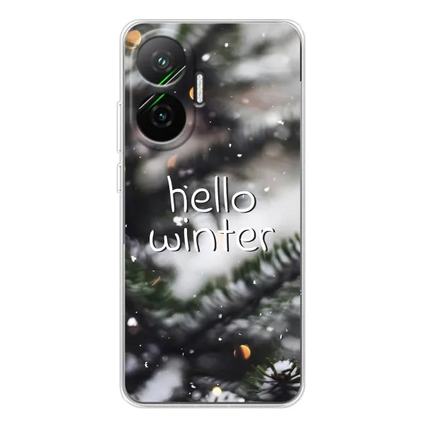 Чехол с принтом «Hello winter» для Xiaomi POCO F7