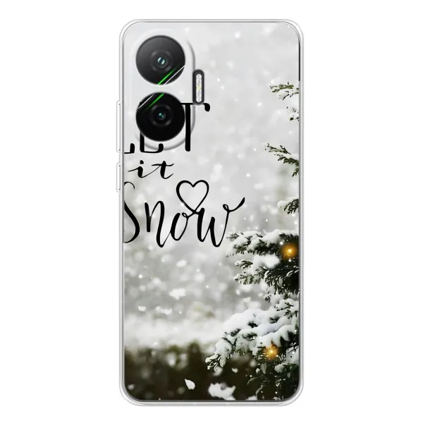 Чехол с принтом «Let it snow» для Xiaomi POCO F7