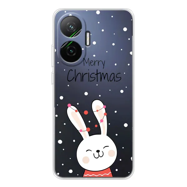 Чехол с принтом «Рождественский заяц» для Xiaomi POCO F7