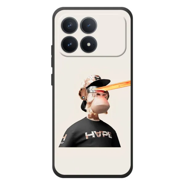 Чехол с принтом «обезьяна NFT в очках» для Xiaomi Poco F8 Pro