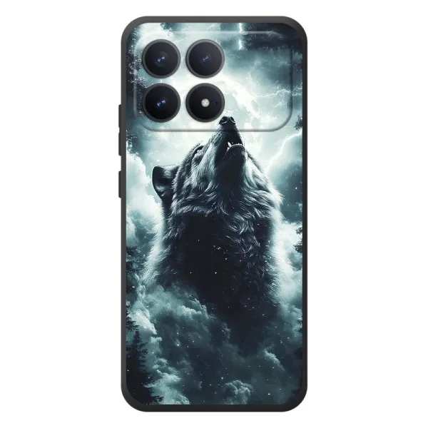 Чехол с принтом «Волк в облаках» для Xiaomi Poco F8 Pro