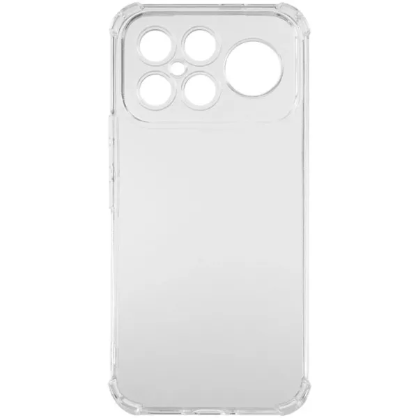 TPU чехол GETMAN Ease logo усиленные углы Full Camera для Xiaomi Poco F9 Ultra — Прозрачный — фото 1