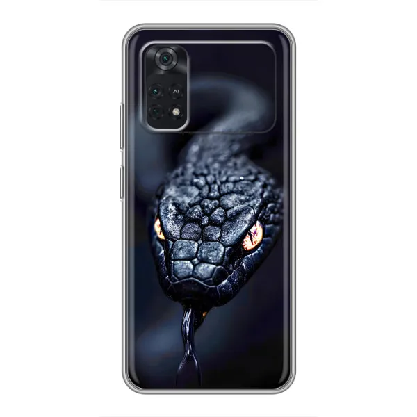 Чехол с принтом «Черная змея» для Xiaomi POCO M4 Pro 5G