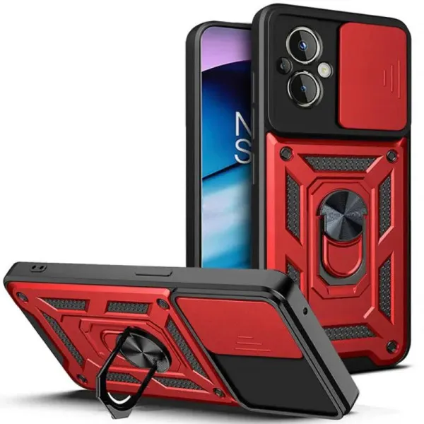Чехол Ummi Camshield Serge Ring для Xiaomi Poco M5 — Красный — фото 1 Чехол Ummi Camshield Serge Ring для Xiaomi Poco M5 — Красный — фото 1