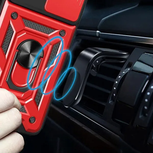 Чехол Ummi Camshield Serge Ring для Xiaomi Poco M5 — Красный — фото 3 Чехол Ummi Camshield Serge Ring для Xiaomi Poco M5 — Красный — фото 3
