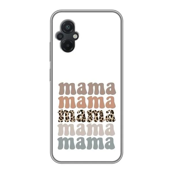 Чехол с принтом «Текстовый коллаж мама» для Xiaomi POCO M5