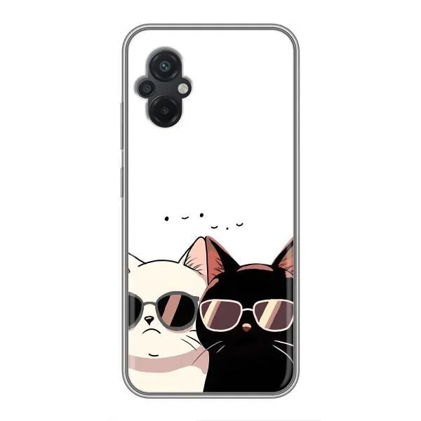 Чехол с принтом «Коты в очках» для Xiaomi POCO M5
