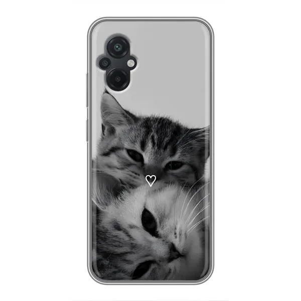 Чехол с принтом «Пара котов» для Xiaomi POCO M5