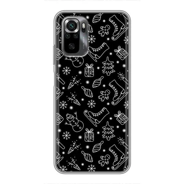 Чехол с принтом «Новогодний фон» для Xiaomi POCO M5s