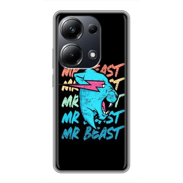 Чохол з принтом «logo Mr beast» для Xiaomi POCO M6 Pro
