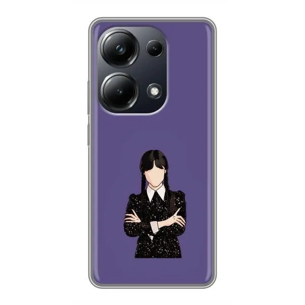 Чехол с принтом «Уэнздей в черном» для Xiaomi POCO M6 Pro Чехол с принтом «Уэнздей в черном» для Xiaomi POCO M6 Pro