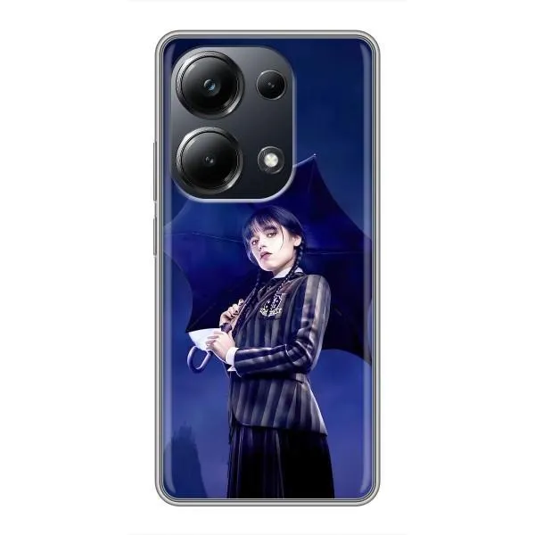 Чехол с принтом «Уэнздей с зонтом» для Xiaomi POCO M6 Pro Чехол с принтом «Уэнздей с зонтом» для Xiaomi POCO M6 Pro