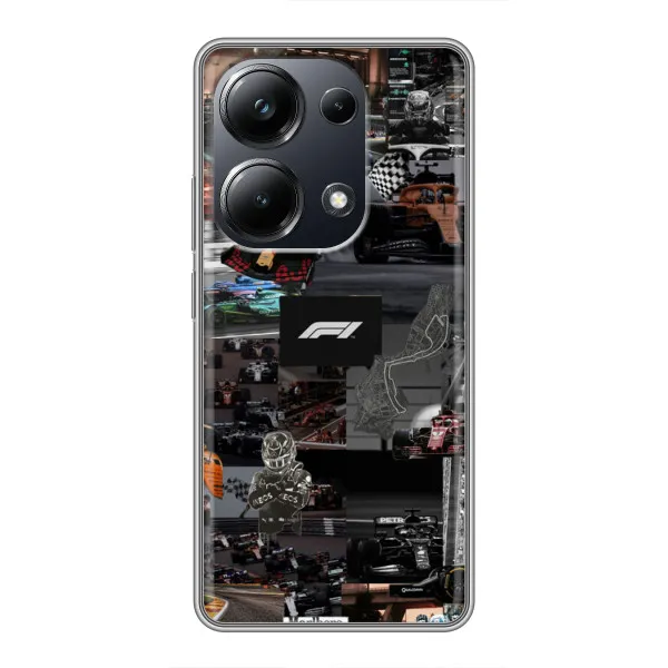 Чехол с принтом «Гоночный коллаж Ф1» для Xiaomi POCO M6 Pro Чехол с принтом «Гоночный коллаж Ф1» для Xiaomi POCO M6 Pro