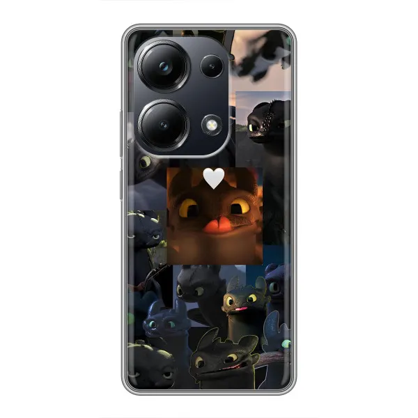 Чехол с принтом «Дракон коллаж» для Xiaomi POCO M6 Pro Чехол с принтом «Дракон коллаж» для Xiaomi POCO M6 Pro