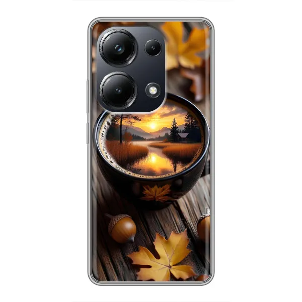 Чохол з принтом «Темна кава» для Xiaomi POCO M6 Pro