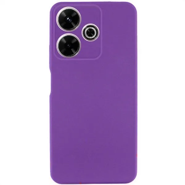Чехол TPU GETMAN Liquid Silk Full Camera для Xiaomi Redmi 13 4G / Poco M6 4G — Фиолетовый — фото 2 Чехол TPU GETMAN Liquid Silk Full Camera для Xiaomi Redmi 13 4G / Poco M6 4G — Фиолетовый — фото 2