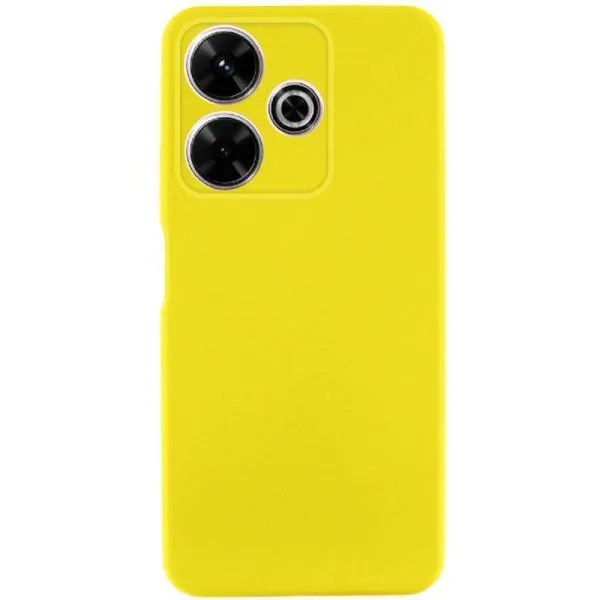Чохол TPU GETMAN Liquid Silk Full Camera для Xiaomi Redmi 13 4G / Poco M6 4G — Жовтий — фото 2