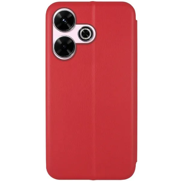 Кожаный чехол-книжка Classy для Xiaomi Redmi 13 4G / Poco M6 4G — Красный — фото 4 Кожаный чехол-книжка Classy для Xiaomi Redmi 13 4G / Poco M6 4G — Красный — фото 4