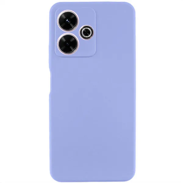 Чохол Silicone Cover Lakshmi Full Camera (AAA) для Xiaomi Redmi 13 4G / Poco M6 4G — Бузковий — фото 1