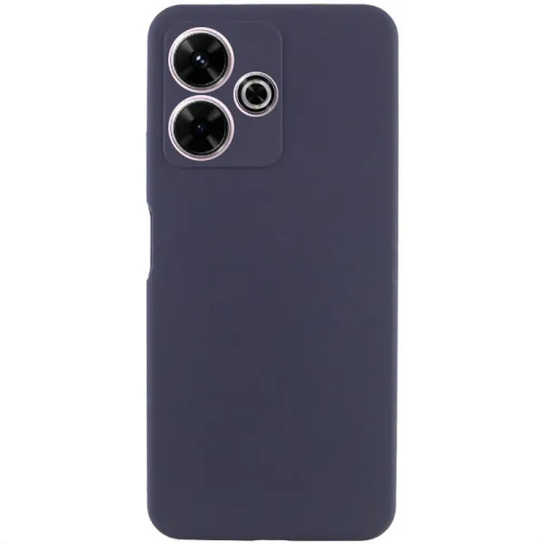 Чохол Silicone Cover Lakshmi Full Camera (AAA) для Xiaomi Redmi 13 4G / Poco M6 4G — Темно-синій — фото 1