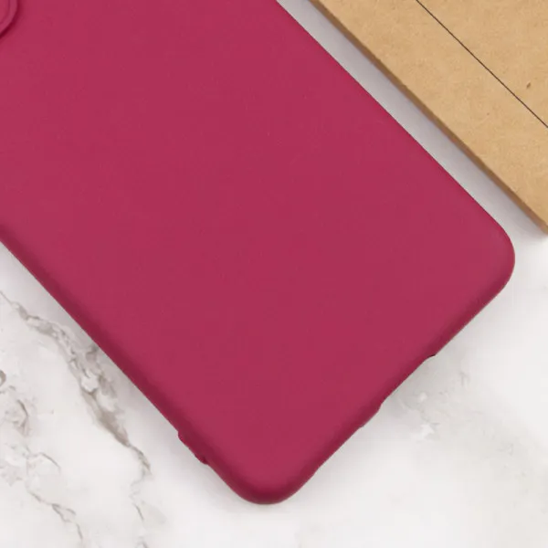 Чохол TPU GETMAN Liquid Silk Full Camera для Xiaomi Redmi 13 4G / Poco M6 4G — Бордовий — фото 2
