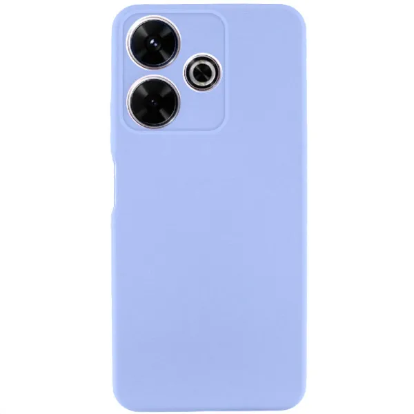 Чохол TPU GETMAN Liquid Silk Full Camera для Xiaomi Redmi 13 4G / Poco M6 4G — Бузковий