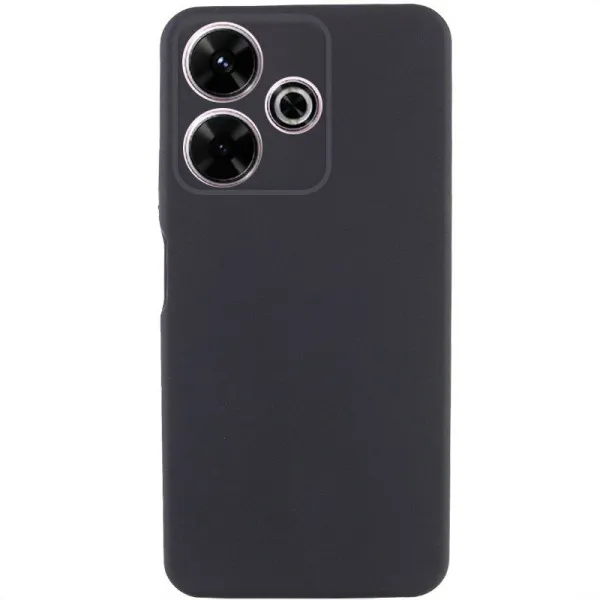 Чохол TPU GETMAN Liquid Silk Full Camera для Xiaomi Redmi 13 4G / Poco M6 4G — Чорний — фото 1