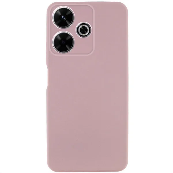 Чохол TPU GETMAN Liquid Silk Full Camera для Xiaomi Redmi 13 4G / Poco M6 4G — Рожевий — фото 1