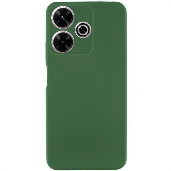Чохол TPU GETMAN Liquid Silk Full Camera для Xiaomi Redmi 13 4G / Poco M6 4G — Зелений — фото 1