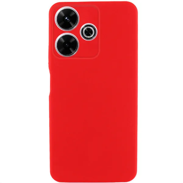 Чехол TPU GETMAN Liquid Silk Full Camera для Xiaomi Redmi 13 4G / Poco M6 4G — Красный — фото 1 Чехол TPU GETMAN Liquid Silk Full Camera для Xiaomi Redmi 13 4G / Poco M6 4G — Красный — фото 1