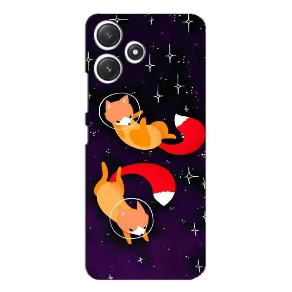 Чехол с принтом «Лисички космонавты» для Xiaomi POCO M6