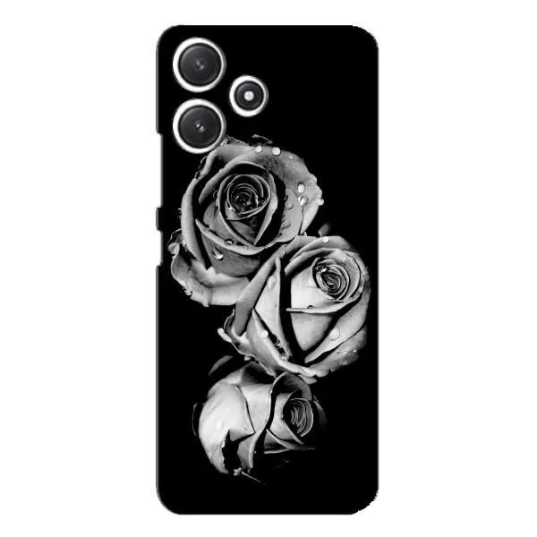 Чехол с принтом «Черная роза» для Xiaomi POCO M6