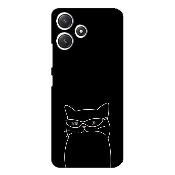 Чохол з принтом «Байдужий кіт» для Xiaomi POCO M6