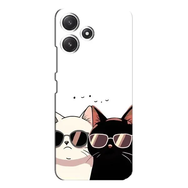 Чохол з принтом «Коти в окулярах» для Xiaomi POCO M6