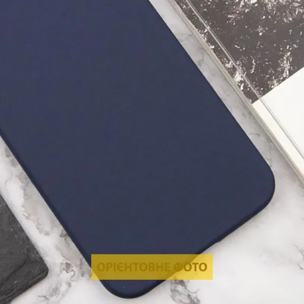 Чехол Silicone Cover Lakshmi Full Camera (AAA) для Xiaomi Poco M7 Pro 5G — Темно-синий — фото 3