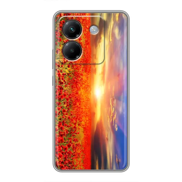 Чехол с принтом «Поле тюльпанов» для Xiaomi Poco M7 Pro 5G