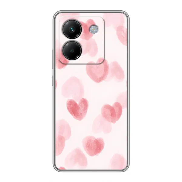 Чехол с принтом «Розовые сердечки» для Xiaomi Poco M7 Pro 5G