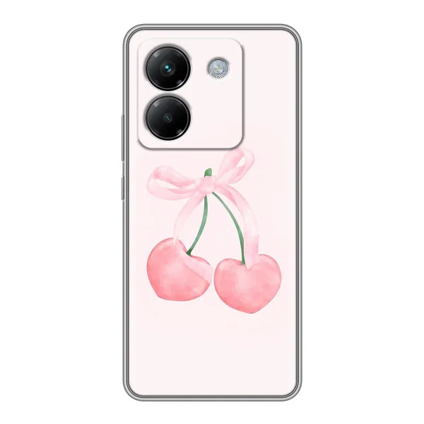 Чехол с принтом «Розовые вишни» для Xiaomi Poco M7 Pro 5G