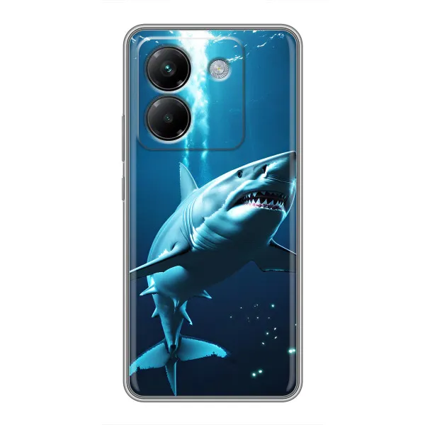 Чехол с принтом «Акула под водой» для Xiaomi Poco M7 Pro 5G Чехол с принтом «Акула под водой» для Xiaomi Poco M7 Pro 5G