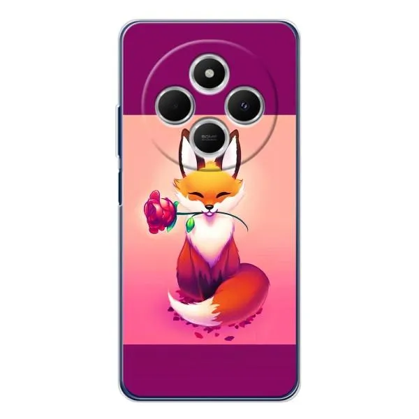 Чехол с принтом «Лисичка с розочкой» для Xiaomi POCO M7