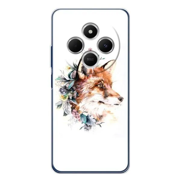 Чехол с принтом «Лисичка в цветочках» для Xiaomi POCO M7
