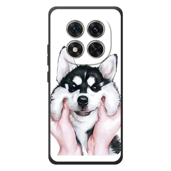 Чохол з принтом «Радісний Хаскі» для Xiaomi Poco M8 Pro
