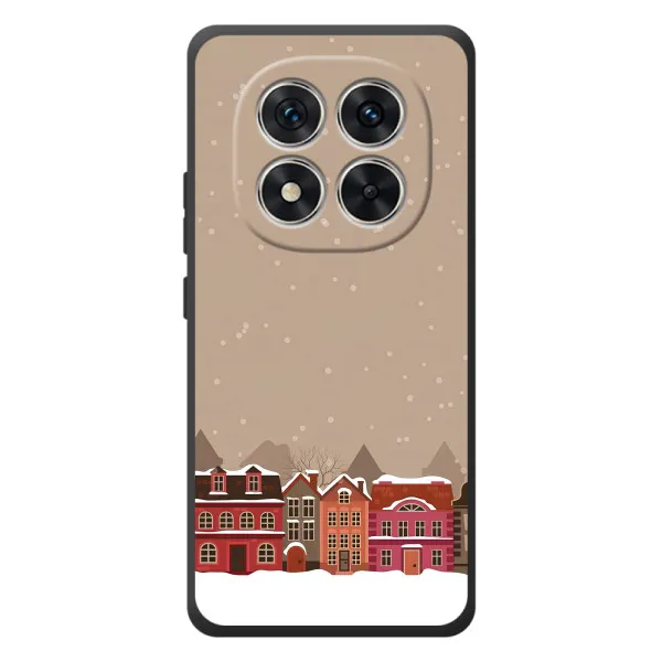 Чохол з принтом «Зимове місто» для Xiaomi Poco M8 Pro