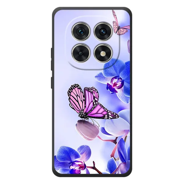 Чохол з принтом «Метелик на квітах» для Xiaomi Poco M8